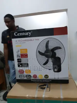 Cool Nights Bright Lights– Century 18" Rechargeable Fan