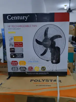 Ideal for Bedrooms Offices – Century 18" Wall Fan With Led