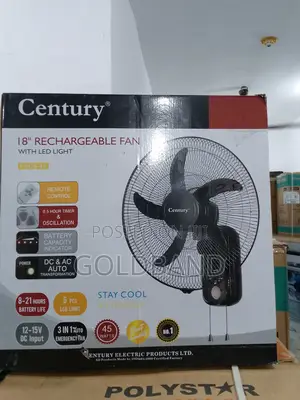 Comfort All Night – Century Rechargeable Fan With Led Light