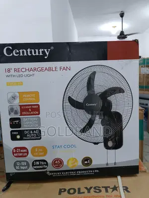 Modern Airflow Solution- Century 18" Led Rechargeable Fan