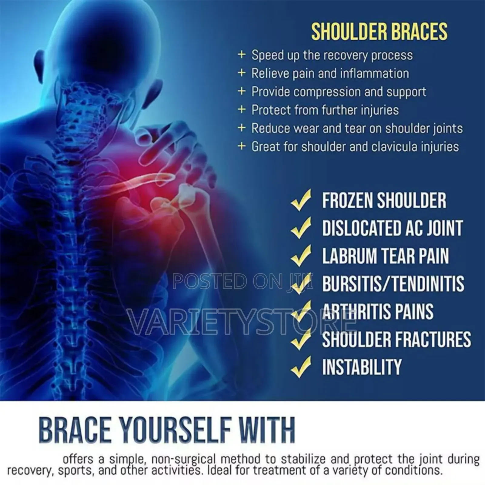 Adjustable Shoulder Support Brace