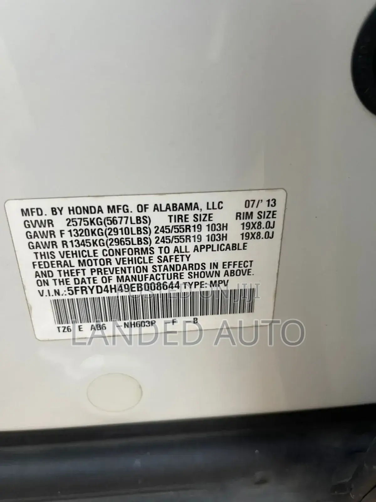 Acura MDX 2014 White