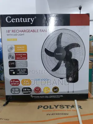 Sleek, Silent Smart– Century 18" Wall Fan With Led Light