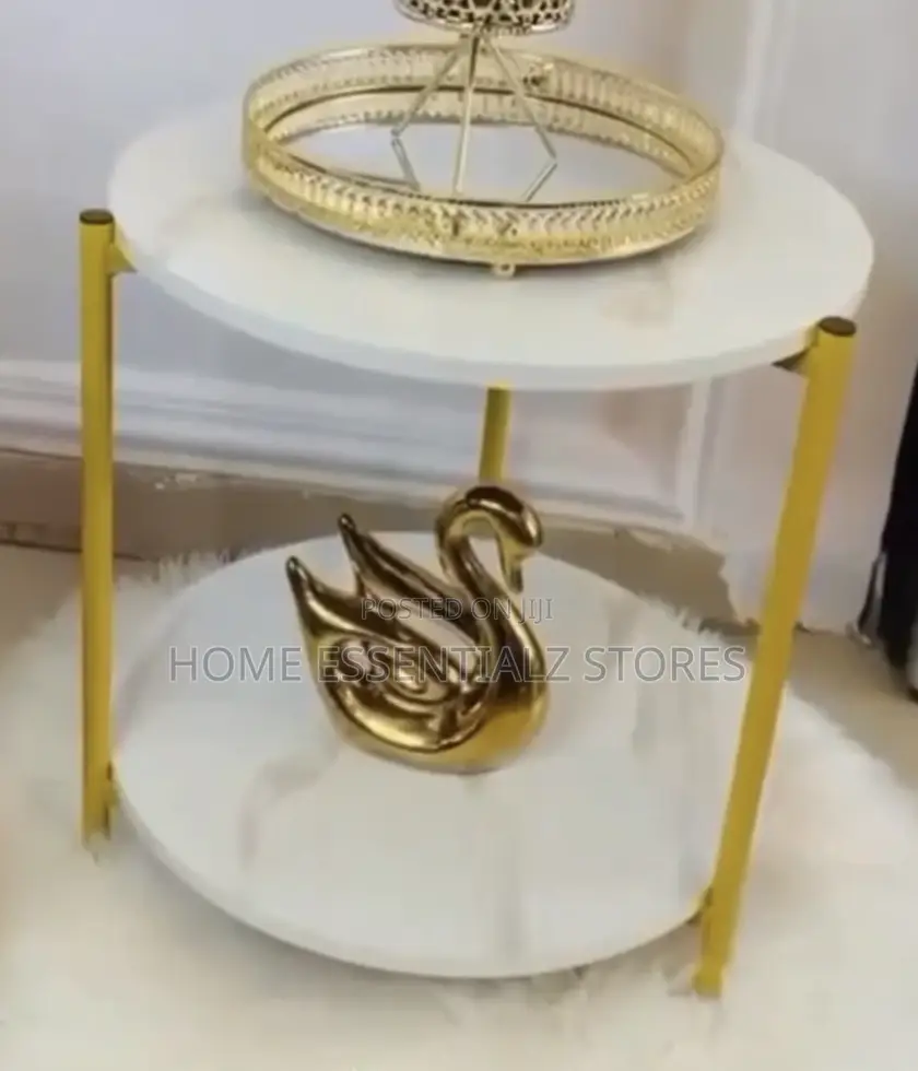 2-Tiered Side Table - Side Stool for Living Room