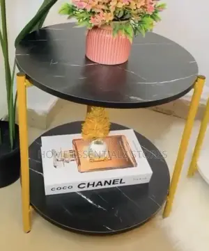 2-Tiered Side Table - Side Stool for Living Room