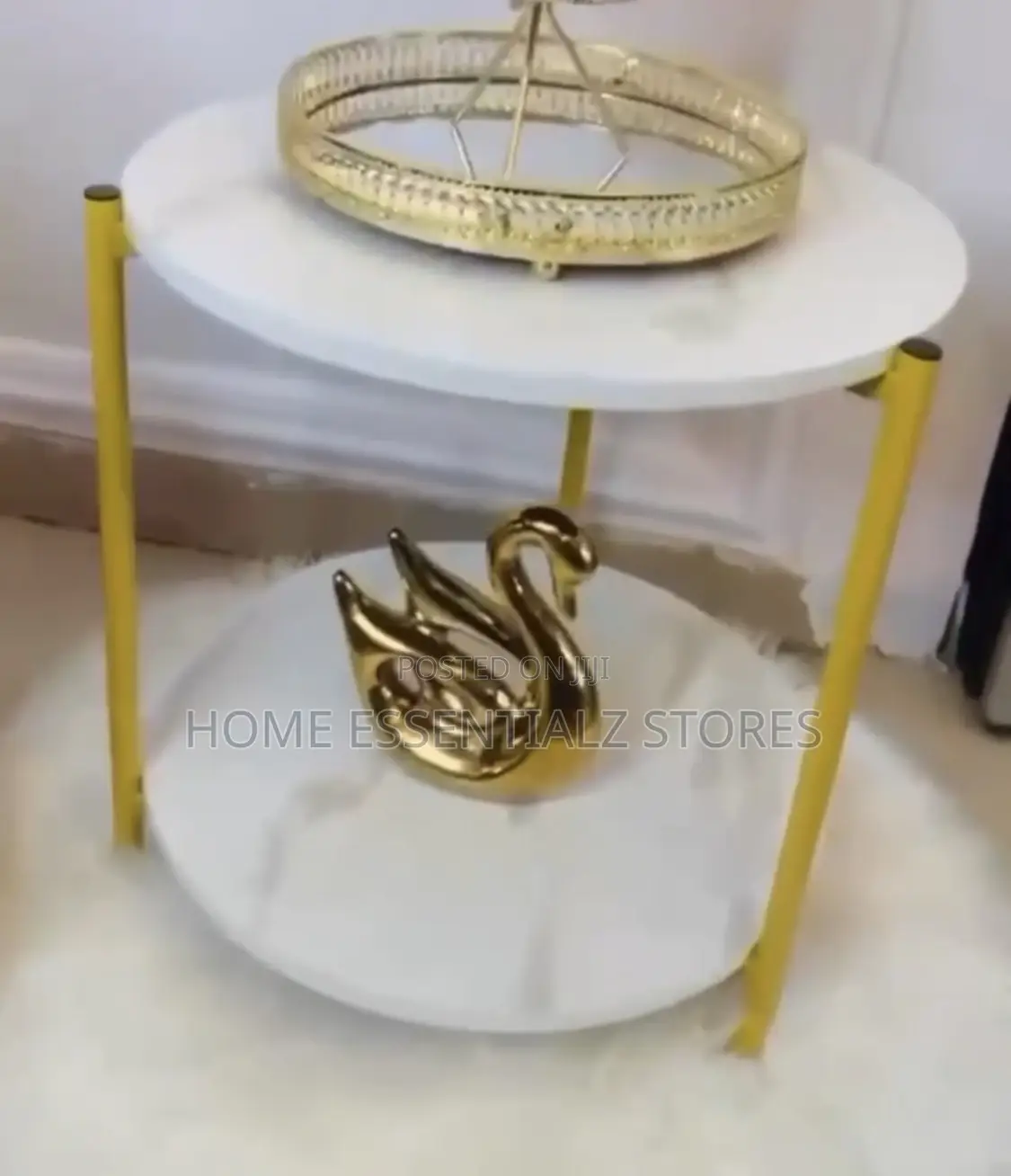 2-Tiered Side Table - Side Stool for Living Room