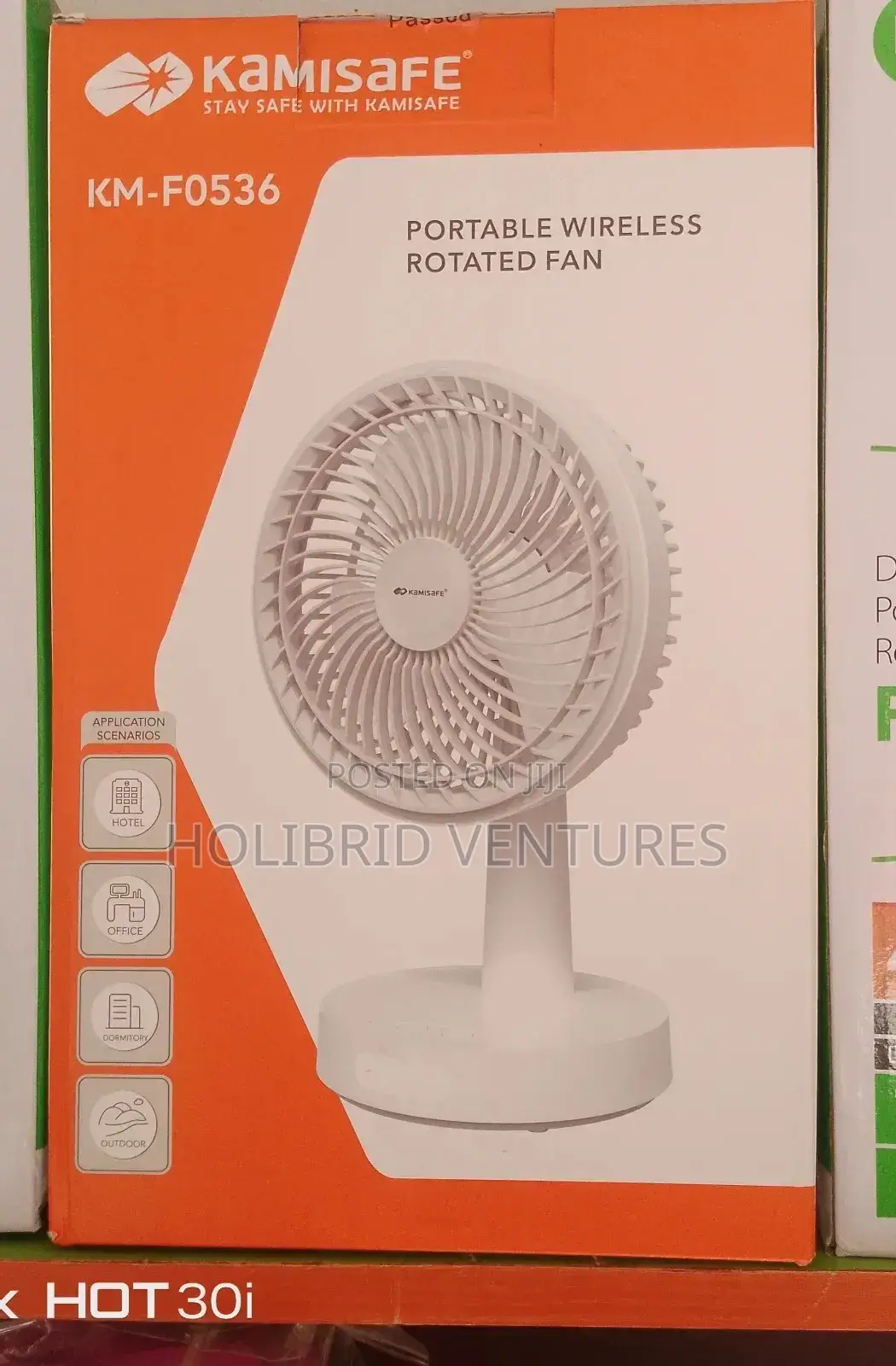 Portable Rechargeable Rotated Fan