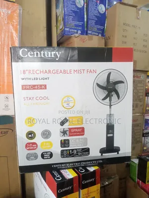 Brand New Century 18-Inch Rechargeable Water Mist Fan