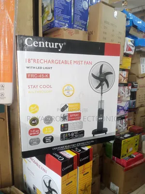 Brand New Century 18-Inch Rechargeable Water Mist Fan