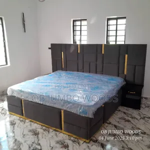 Fully Padded Luxury Bedframe With Bedside Extensions