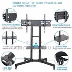 Mobile Tv Stand With Wheels 32" - 65"