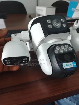 3-Lens 4g Sim Solar Battery Camera (360 View)