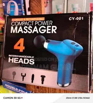 Compact Power Massager With 4 Interchangeable Head