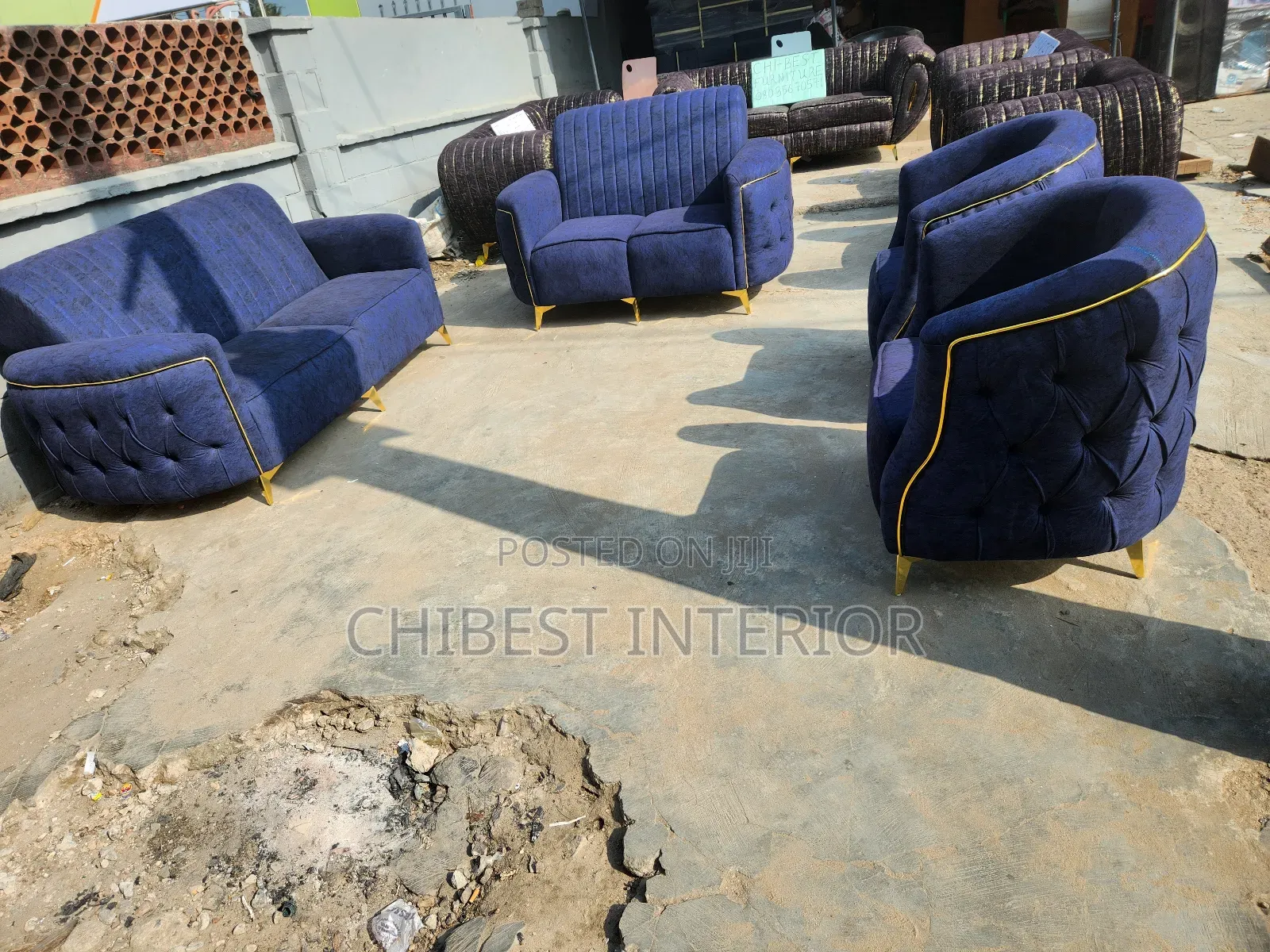Seven Seaters Sofas Used in Sitting Room, Offices Etc.