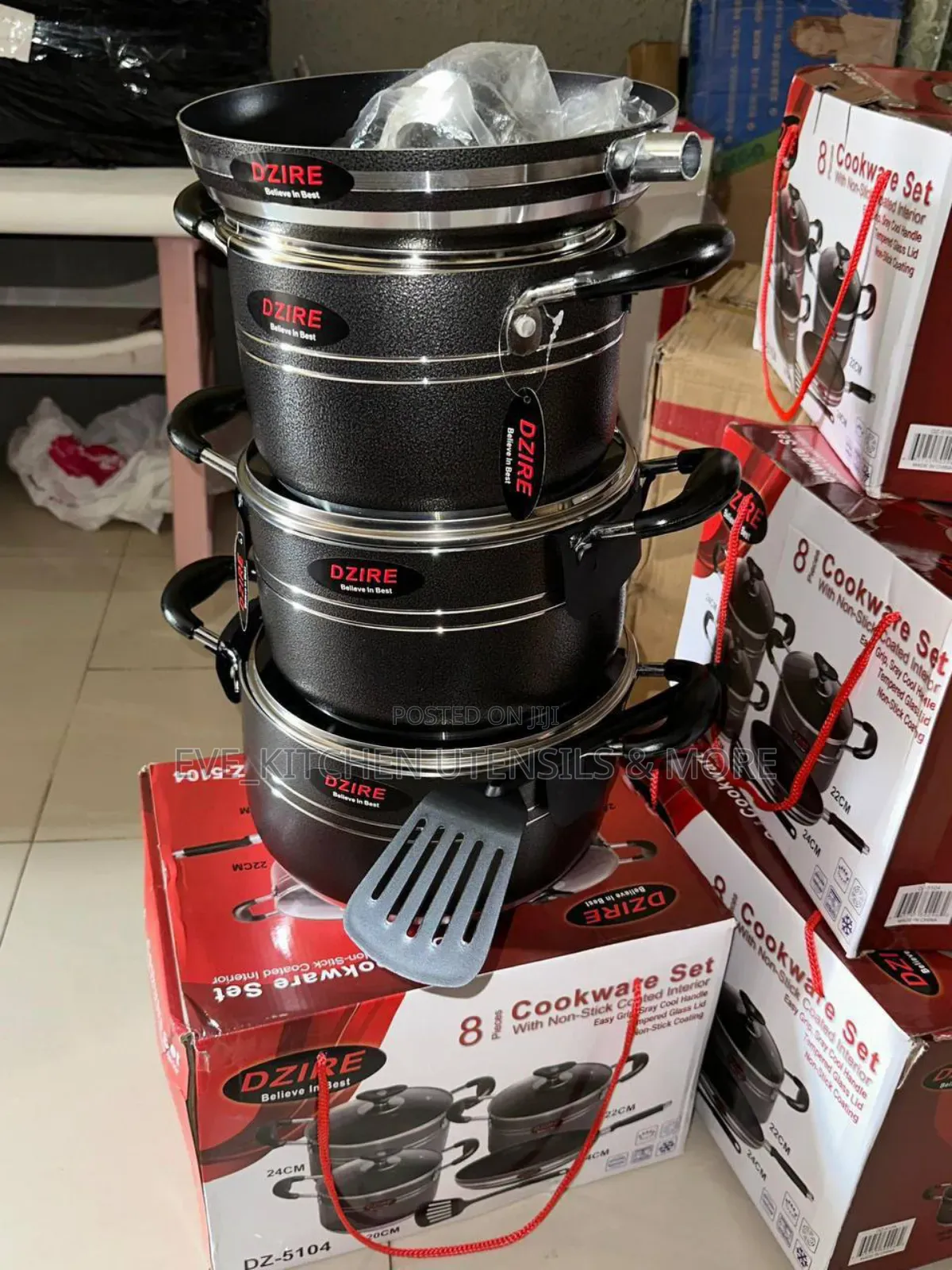 8pc Dzire Non Stick Pot