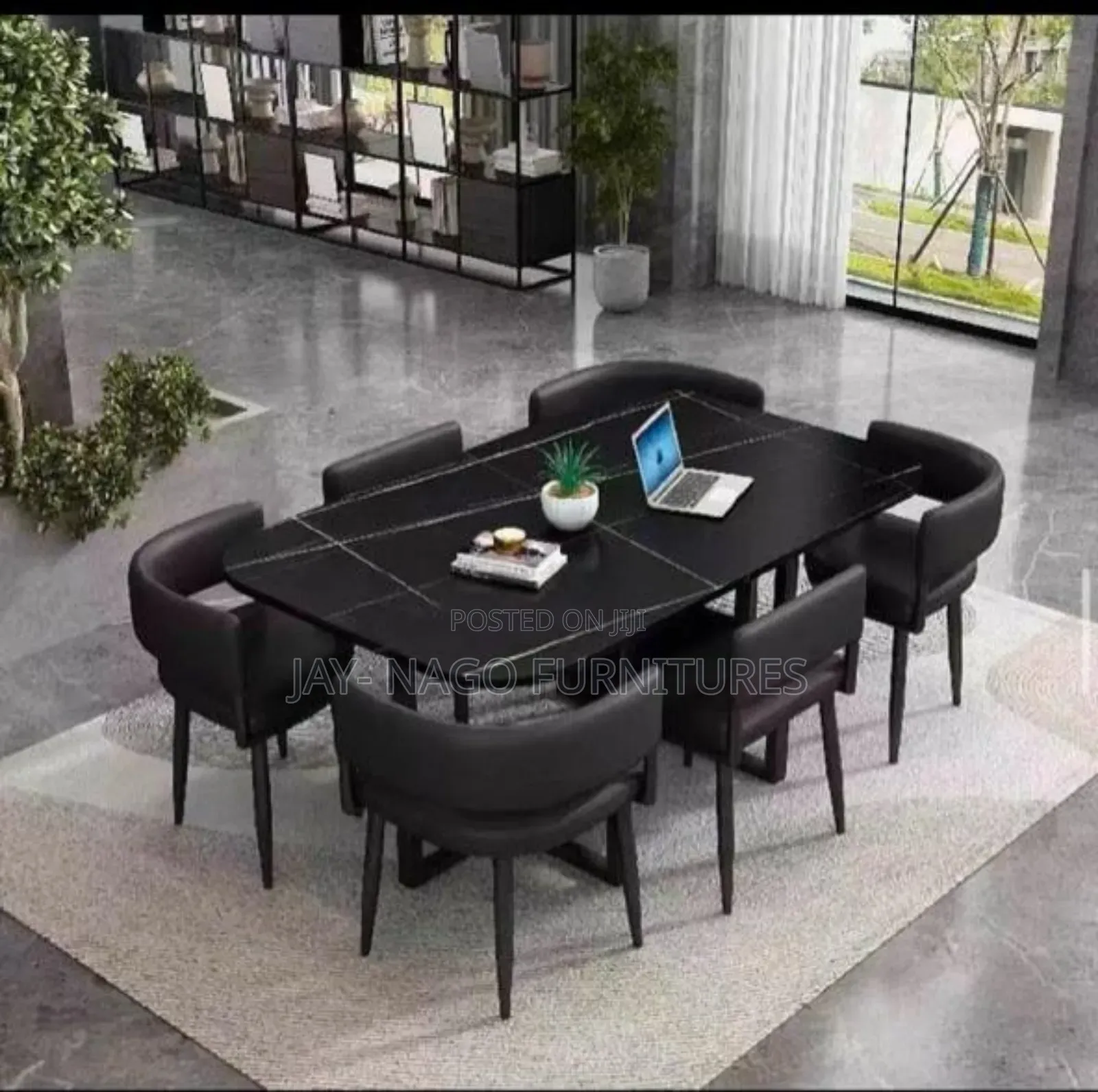 Executive Marble Dining Set