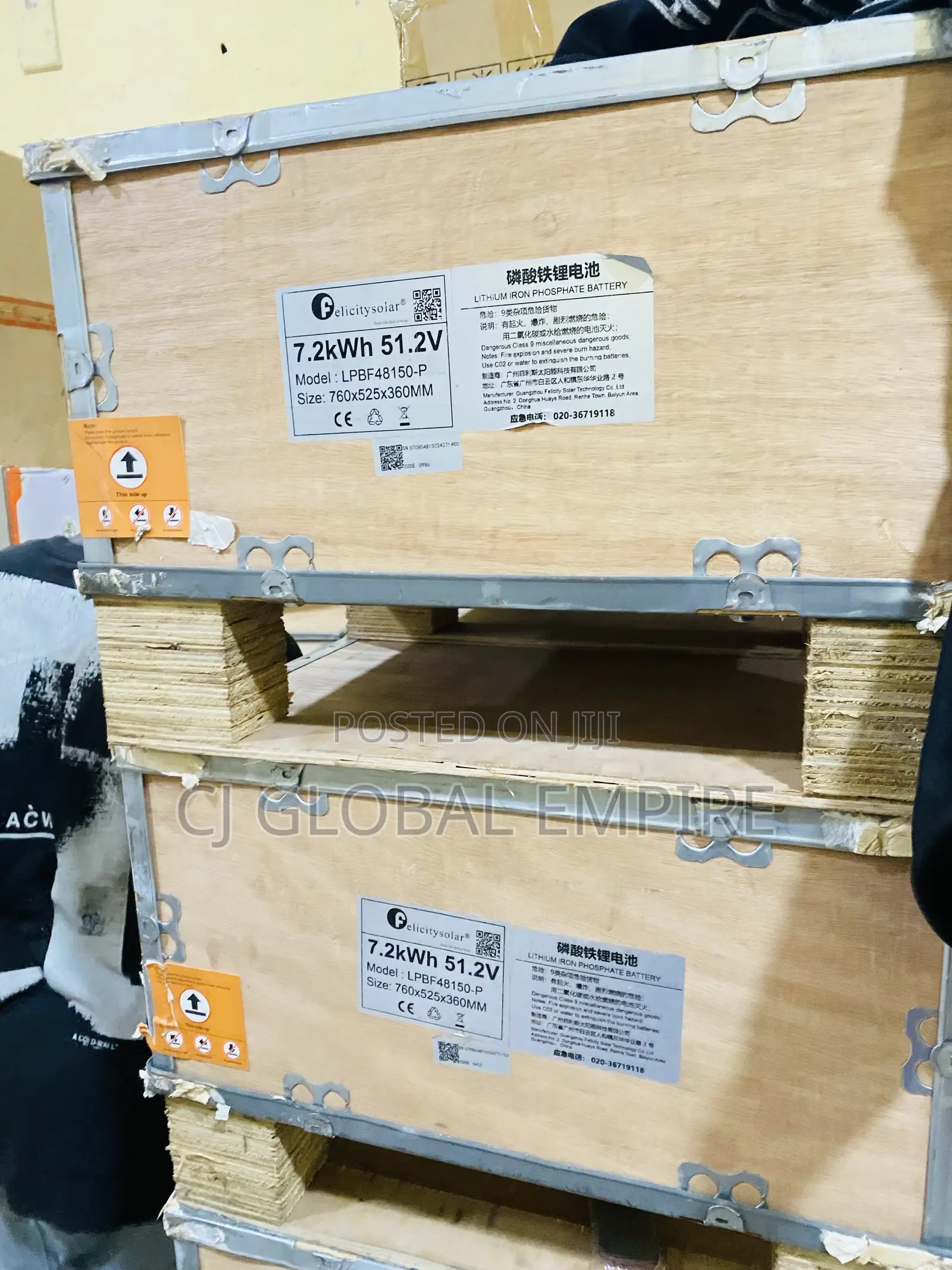 Felicity 7.2kva 51.2v Lithium Battery