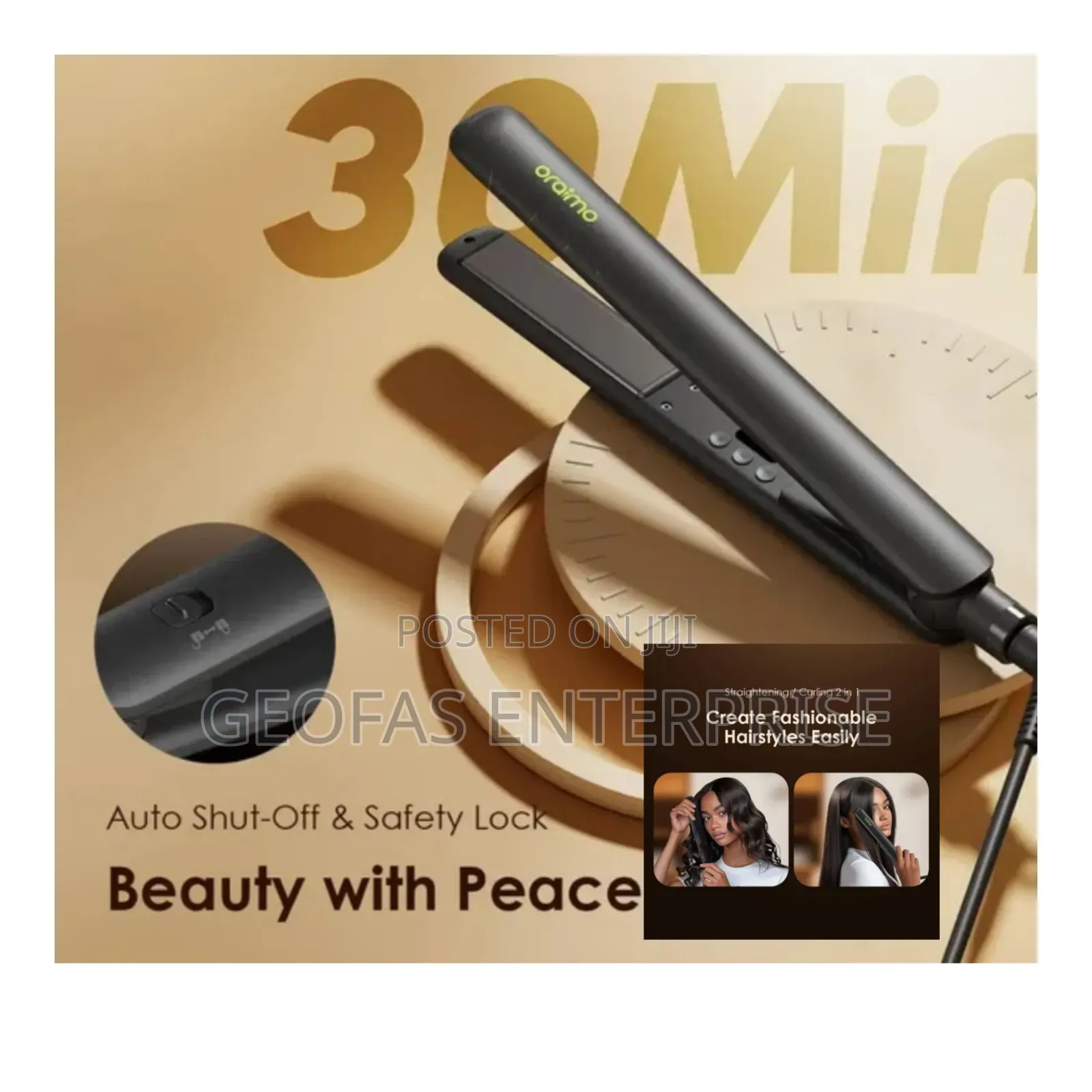 Oraimo Sleekline 2-in-1 Hair Styler