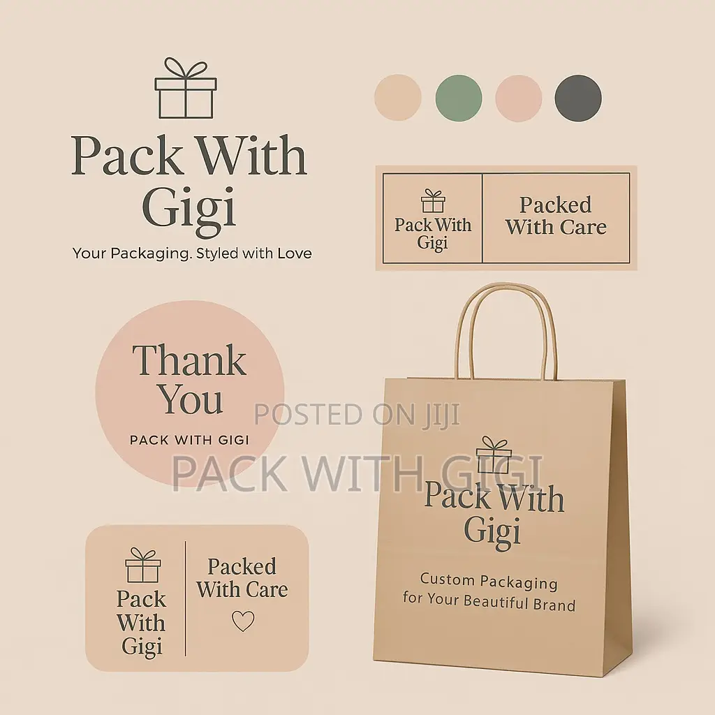 Custom Packaging – Stickers, Paper Bags Labels
