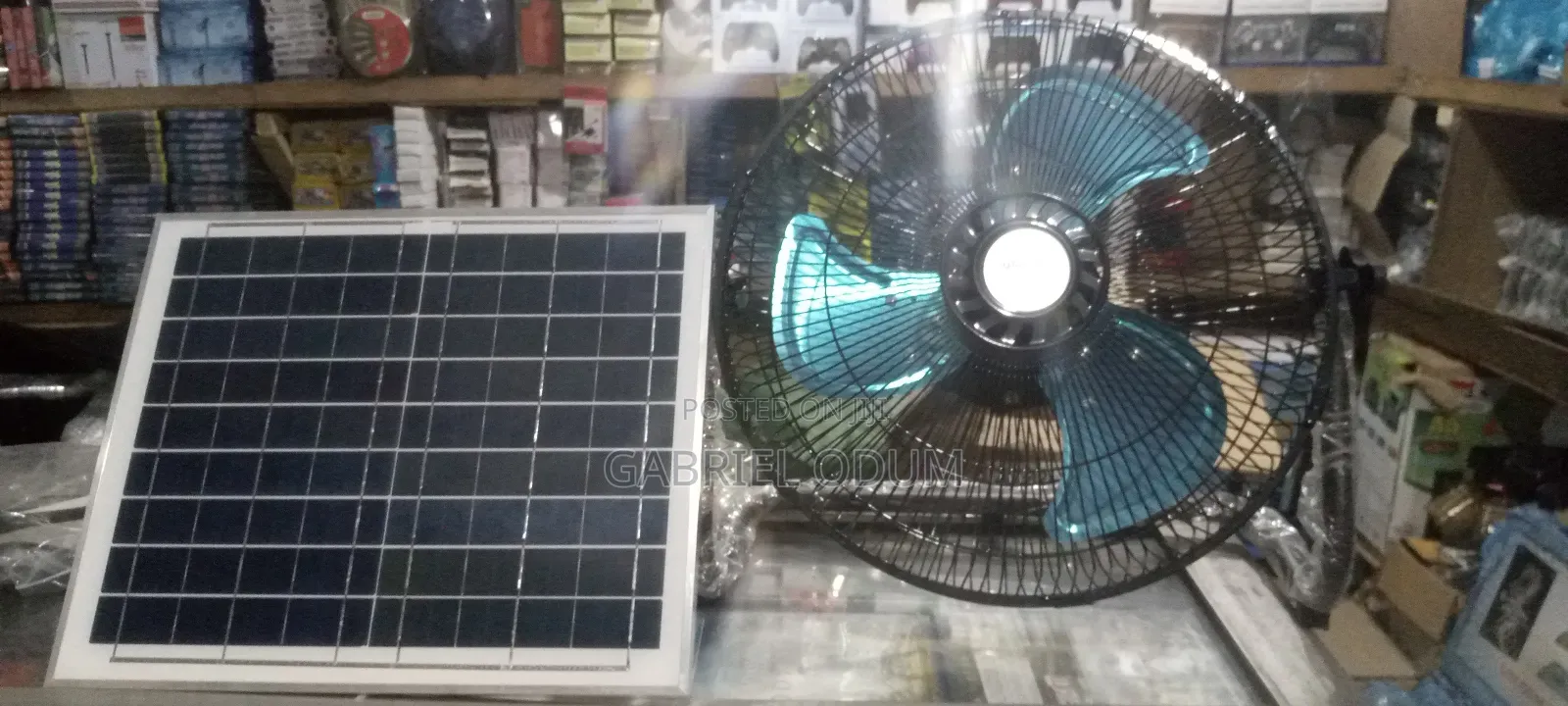 Solar Table Fan