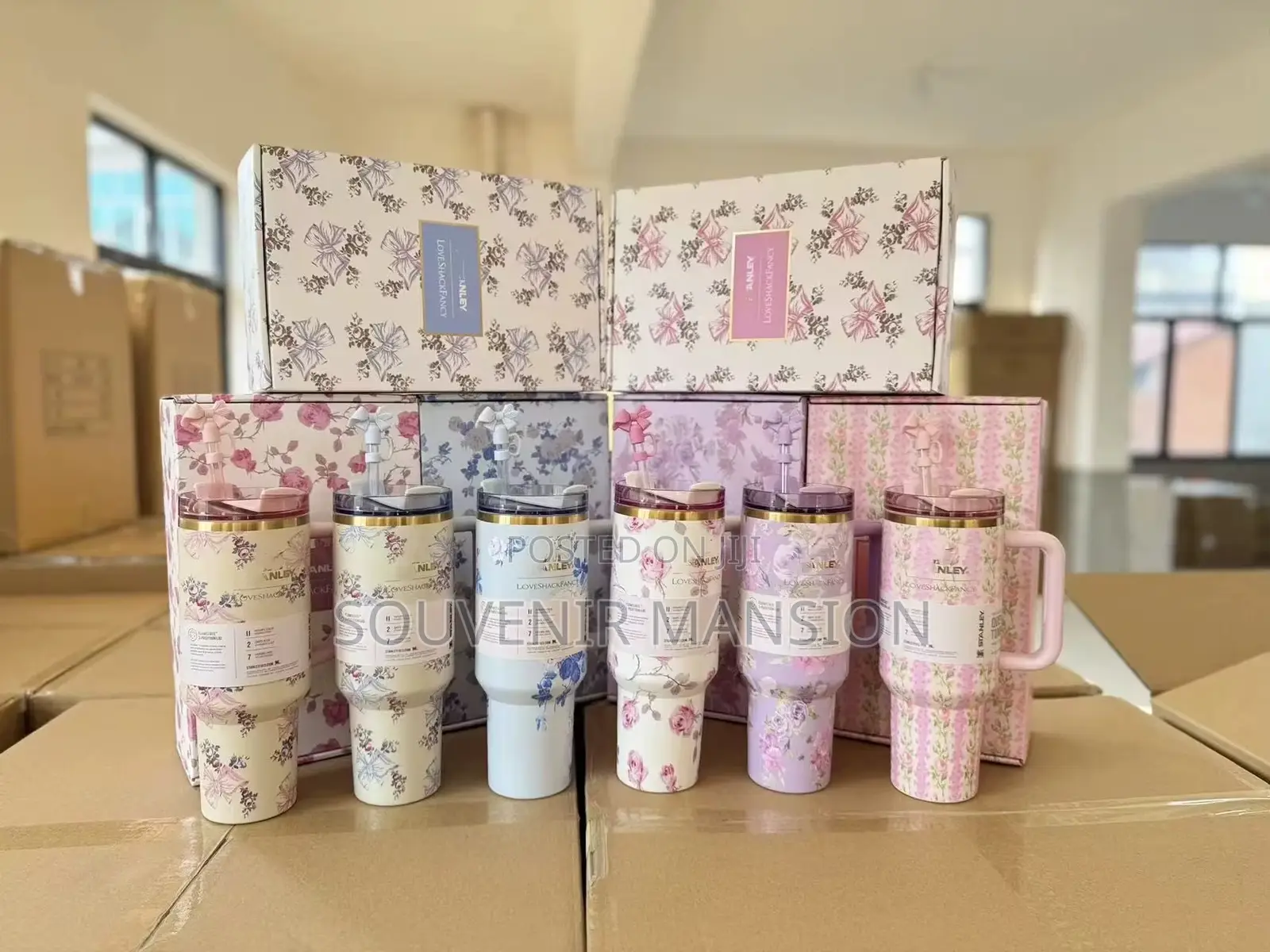 Stanley Flower Pattern Cup With Box (40oz)