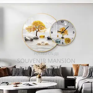 Luxury Gold Wall Clock for Decoration
