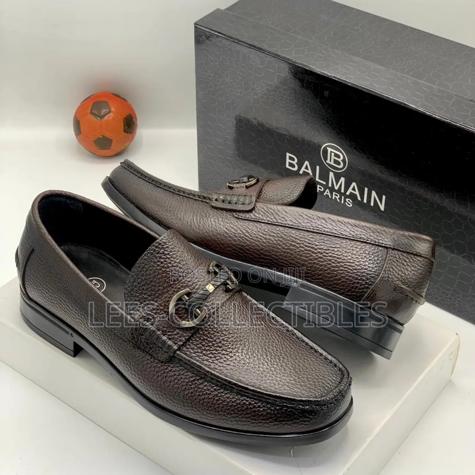 Original Balmain Brown Leather Shoes