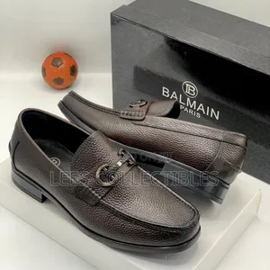 Original Balmain Brown Leather Shoes