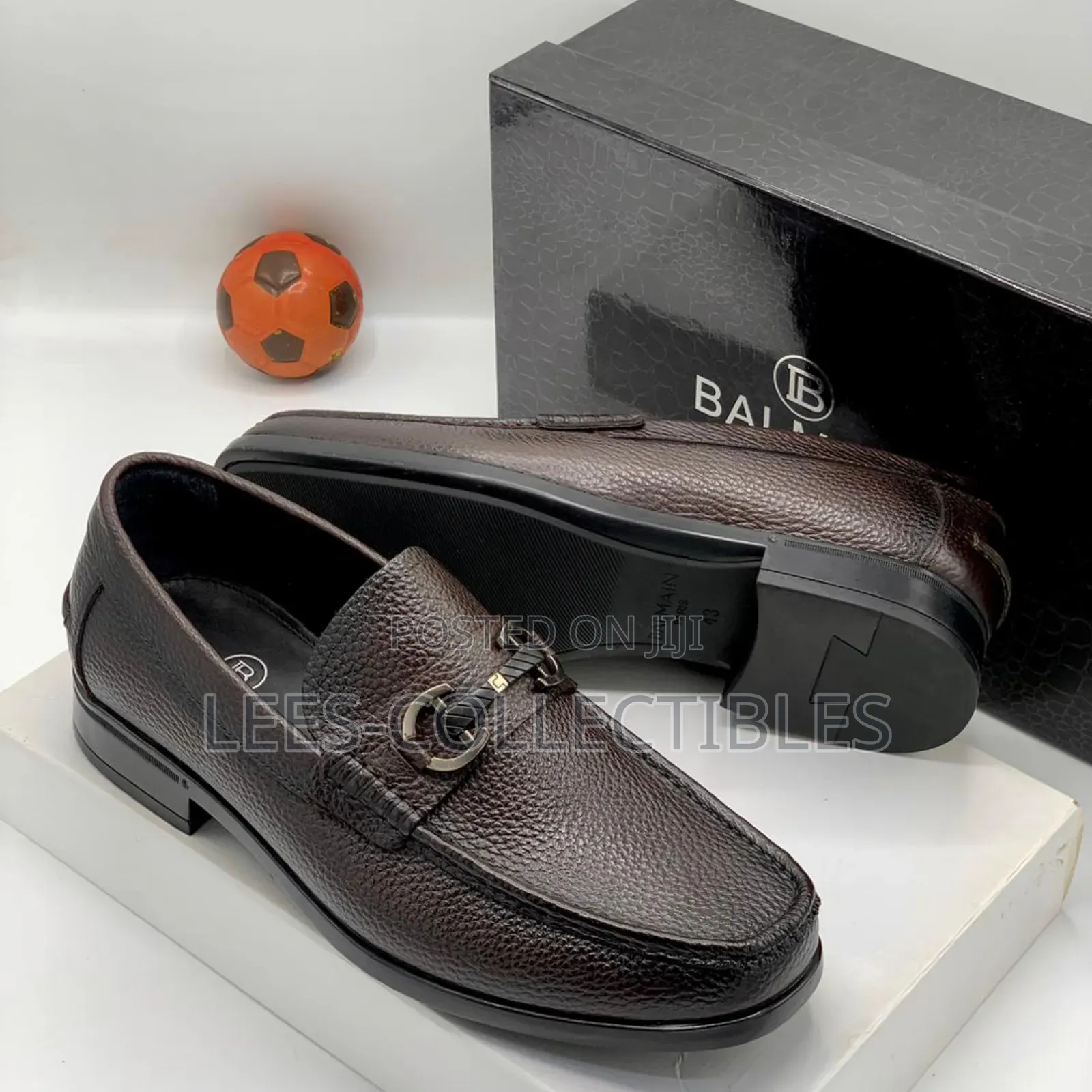 Original Balmain Brown Leather Shoes
