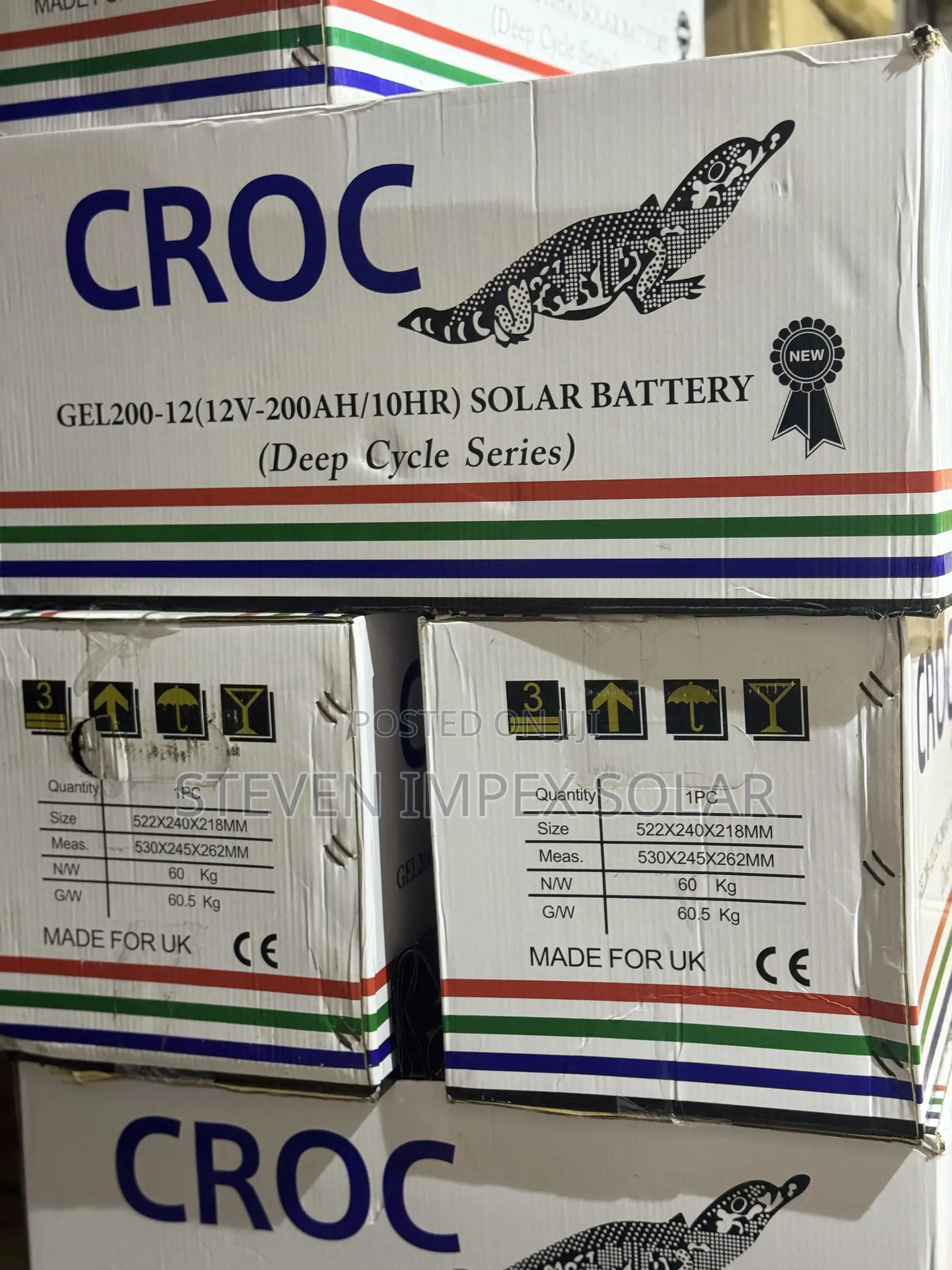 Croc Deep Cycle Solar Battery 200ah 12v