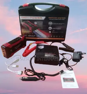 Portable Car Jump Starter With Pump Tyre Inflator 12v