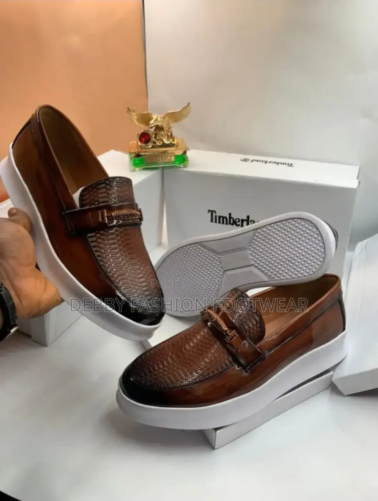 Glossy Timberland White Sole