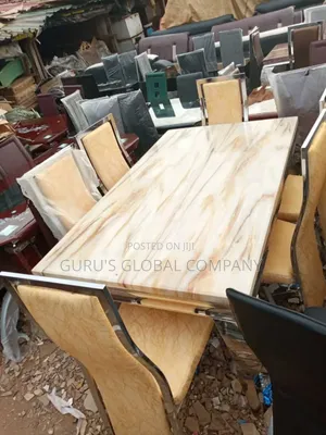 6 Seaters Luxury Foreign Marble Top Dining Set