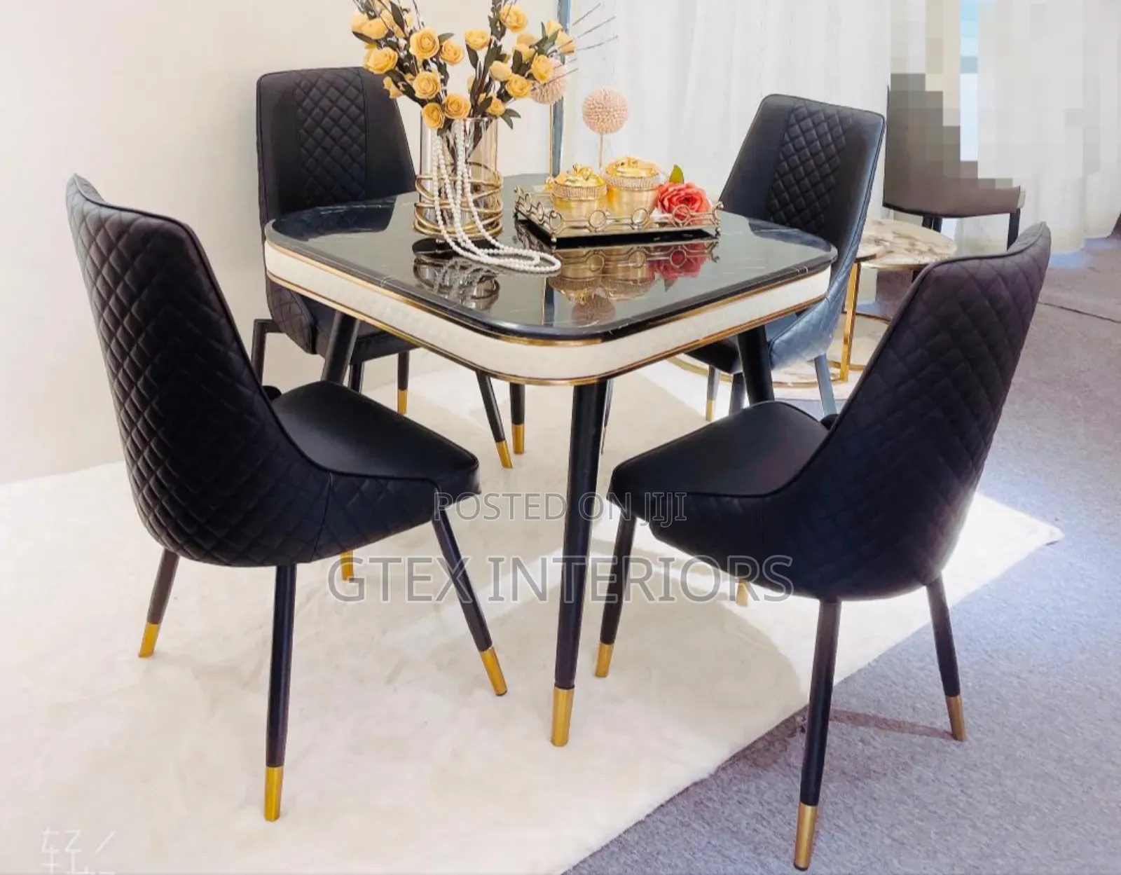 4 Seaters Marble Dinning Set