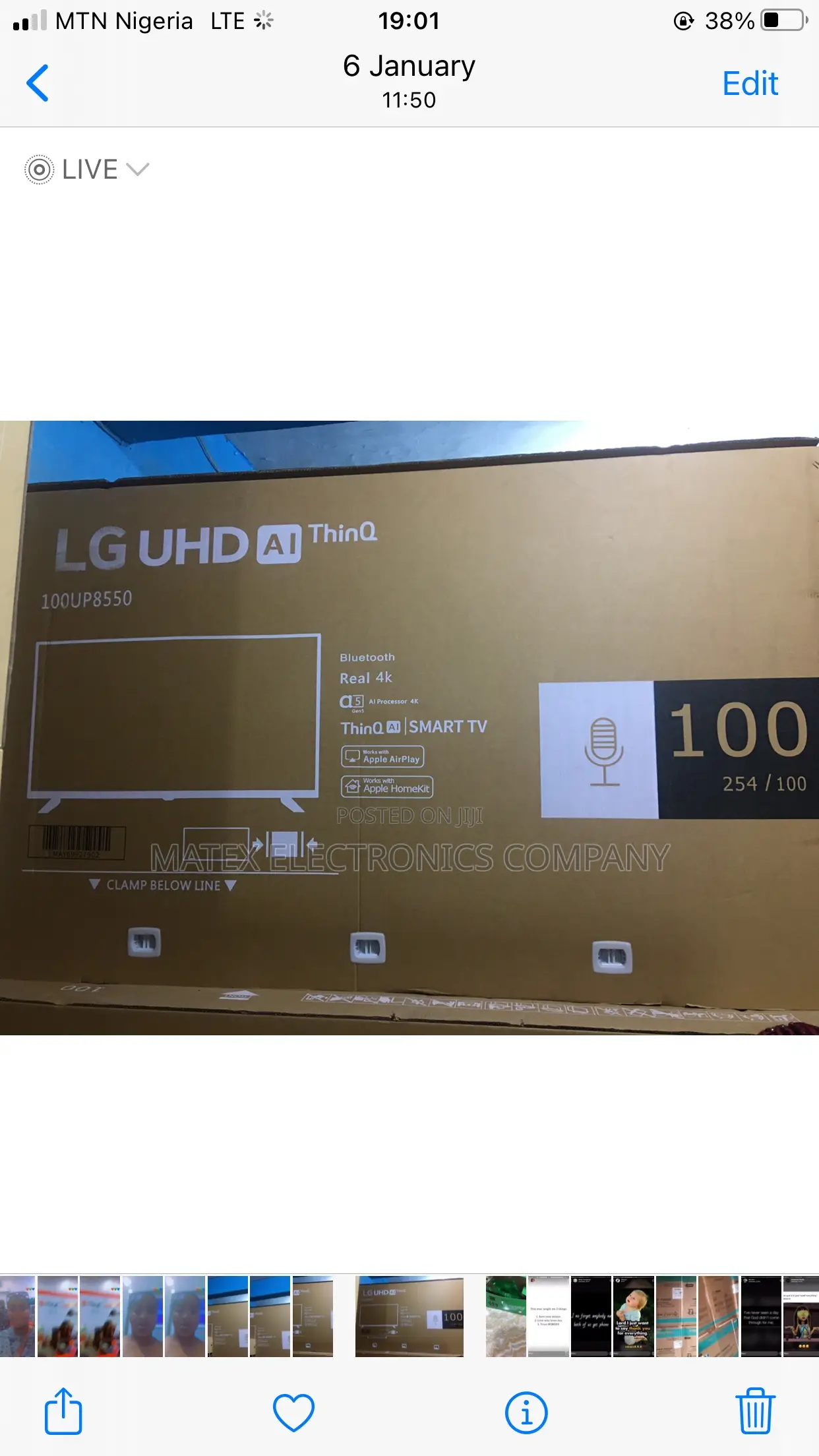 100incles Lg Android Television Uhd