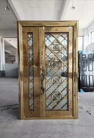 4ft by 2100 Luxury Gold Glass Door