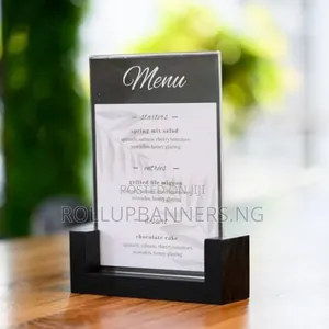 Acrylic Table-Top Holder Stand A5, A4 Sizes Available Lagos