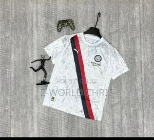 Top Quality Manchester City Official 25/26 Away White Jersey