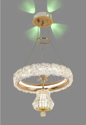 Single Dropping Pendant Light, Crystal