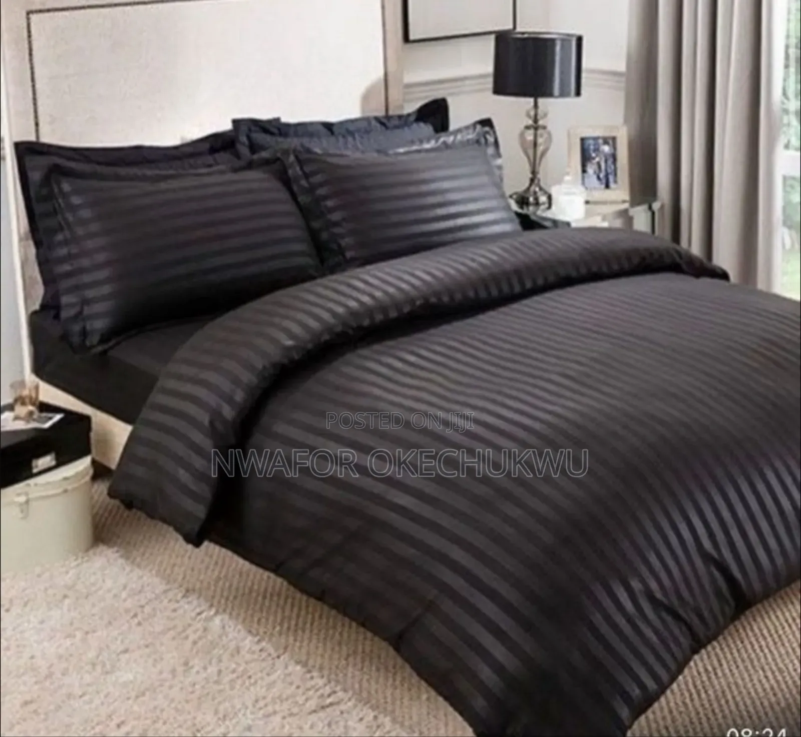 Luxury Standard Pure Cotton Bedsheet Complete Set 6by6 Bed