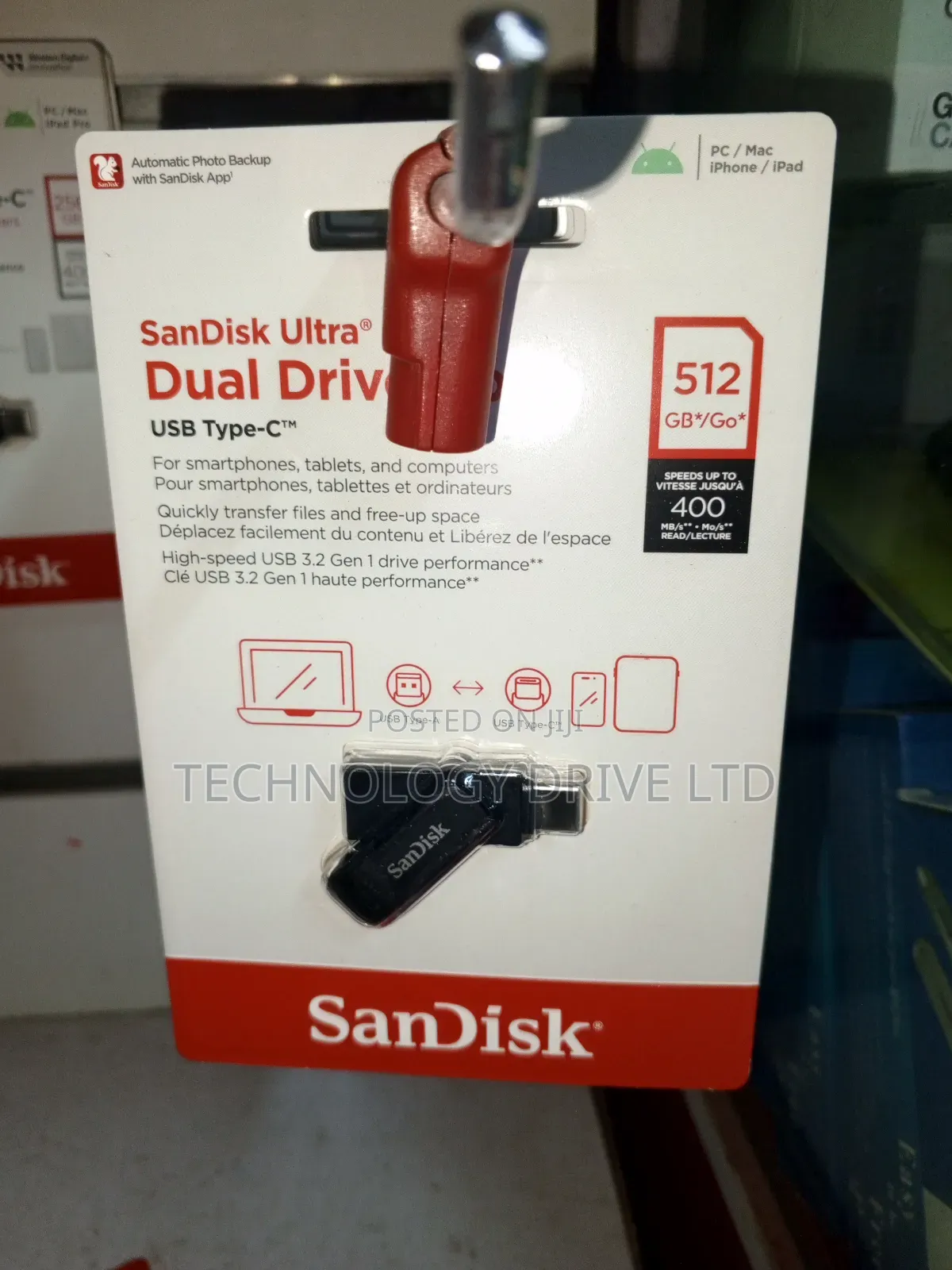 Sandisk 512gb Ultra Dual Drive Type C Flash