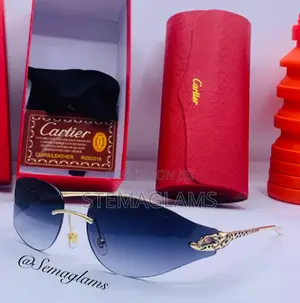 Photo - Cartier Sunglasses Casual Fashion Metal Frameless Glasses