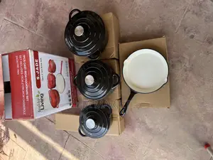 7pcs Enamel Cast Iron Pot