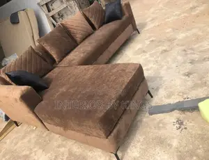 L-Shaped Fabric Sofa Custom Made Bed Can Be Made in Colors