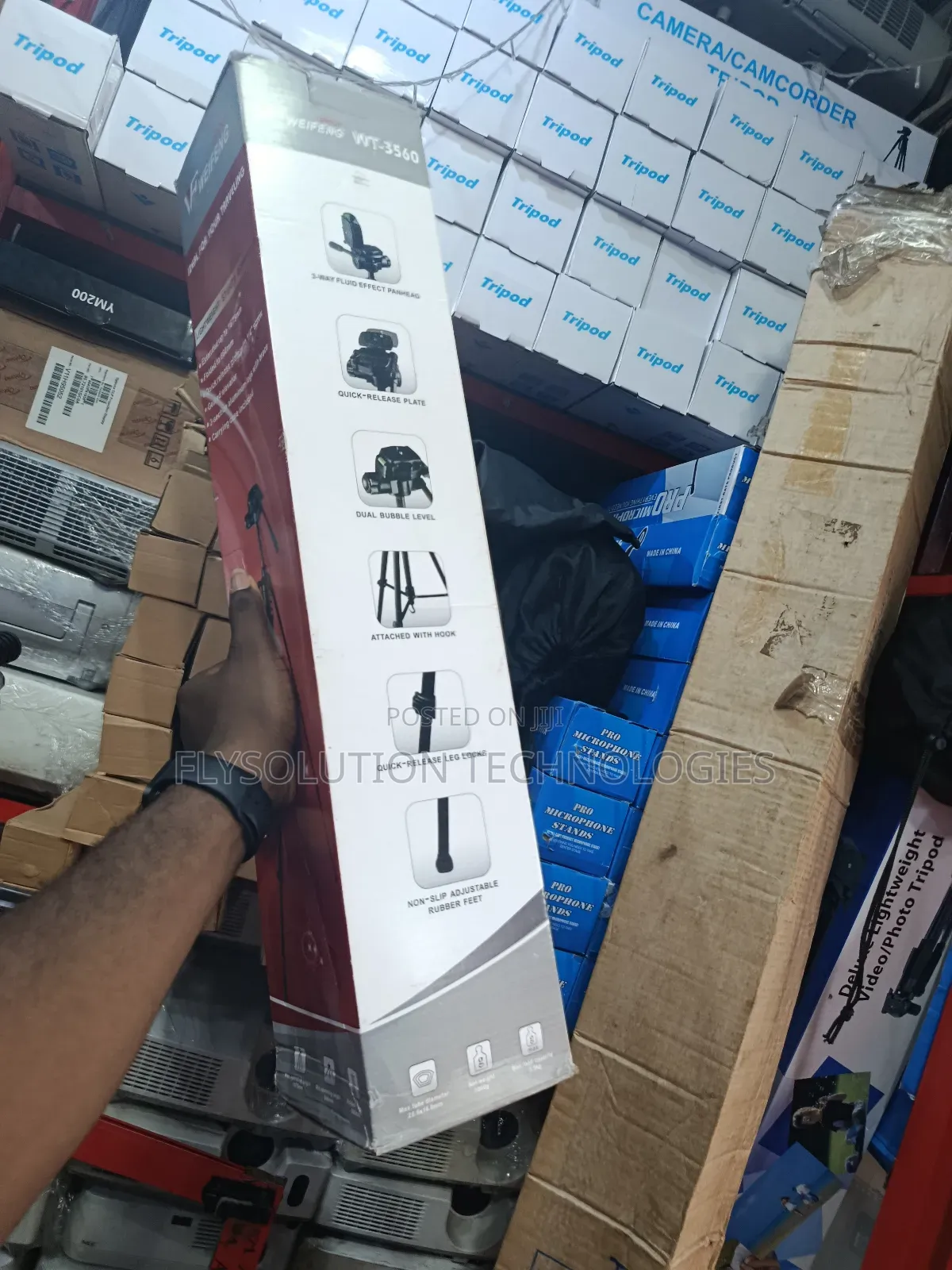 Weifeng Wf-3560 Tripod Stand With Phone Mount Holder