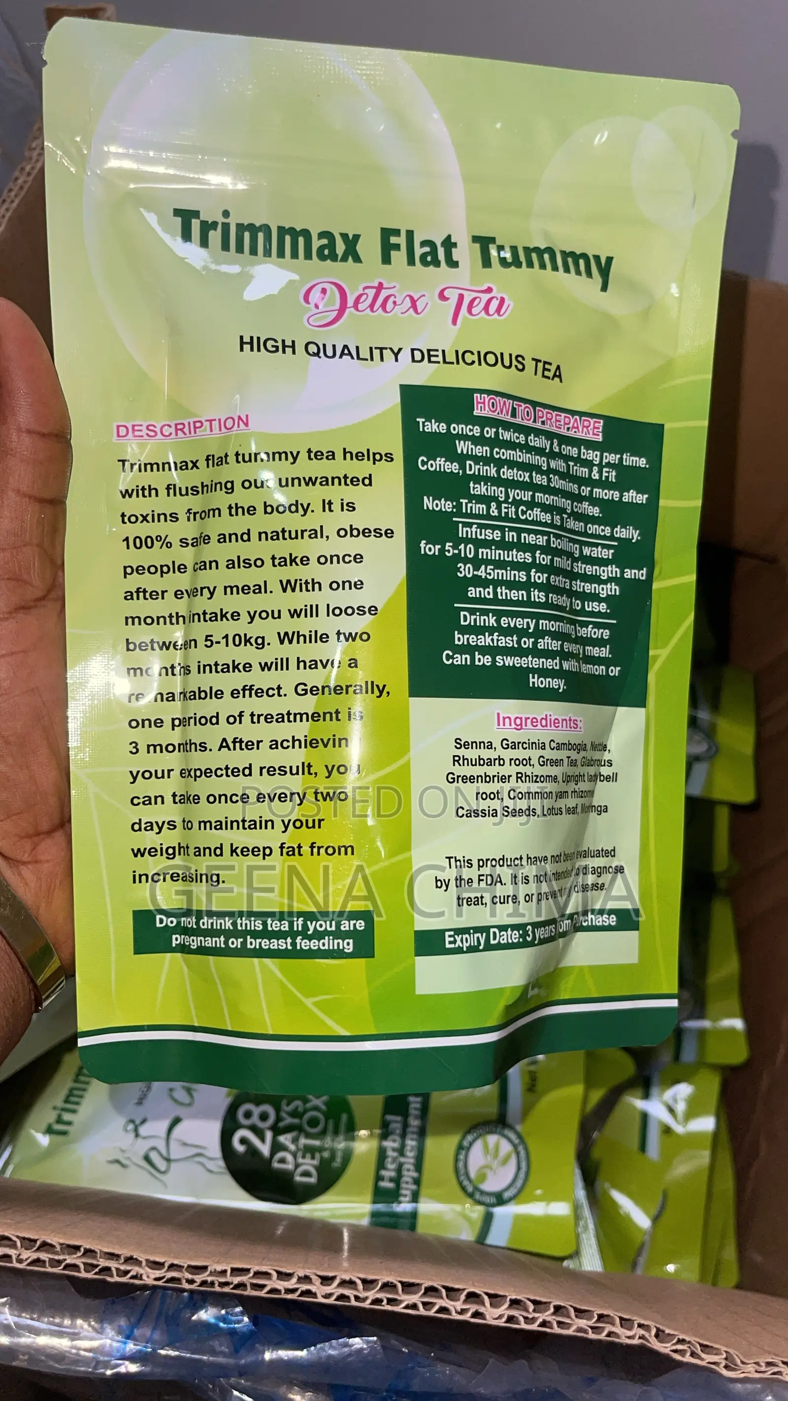 Trimmax Flat Tummy Detox Tea