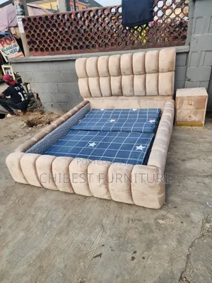Cream Coloured Bubble Bed Stand With a Cupboard