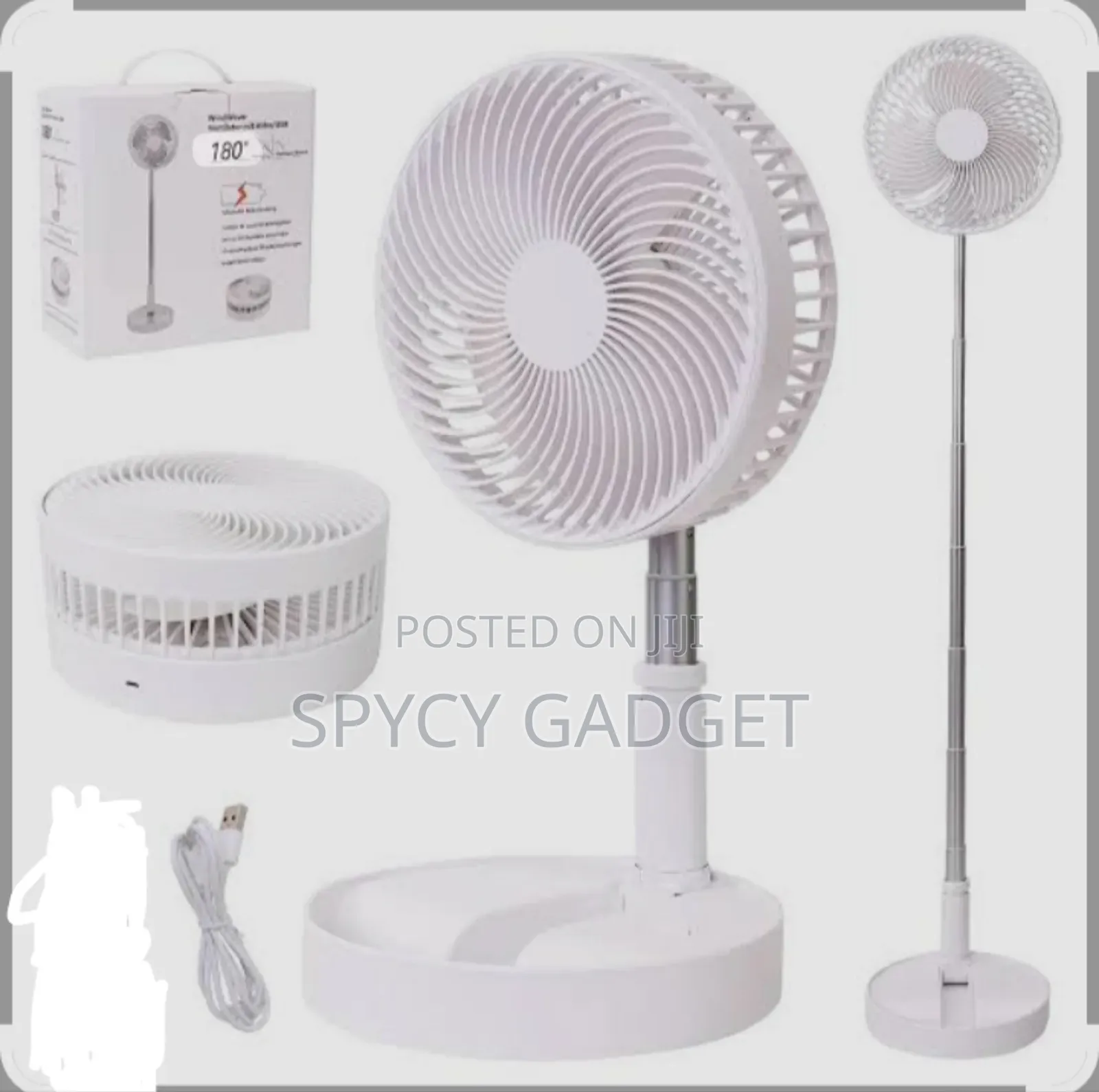 Extendable Rechargeable Foldable Fan