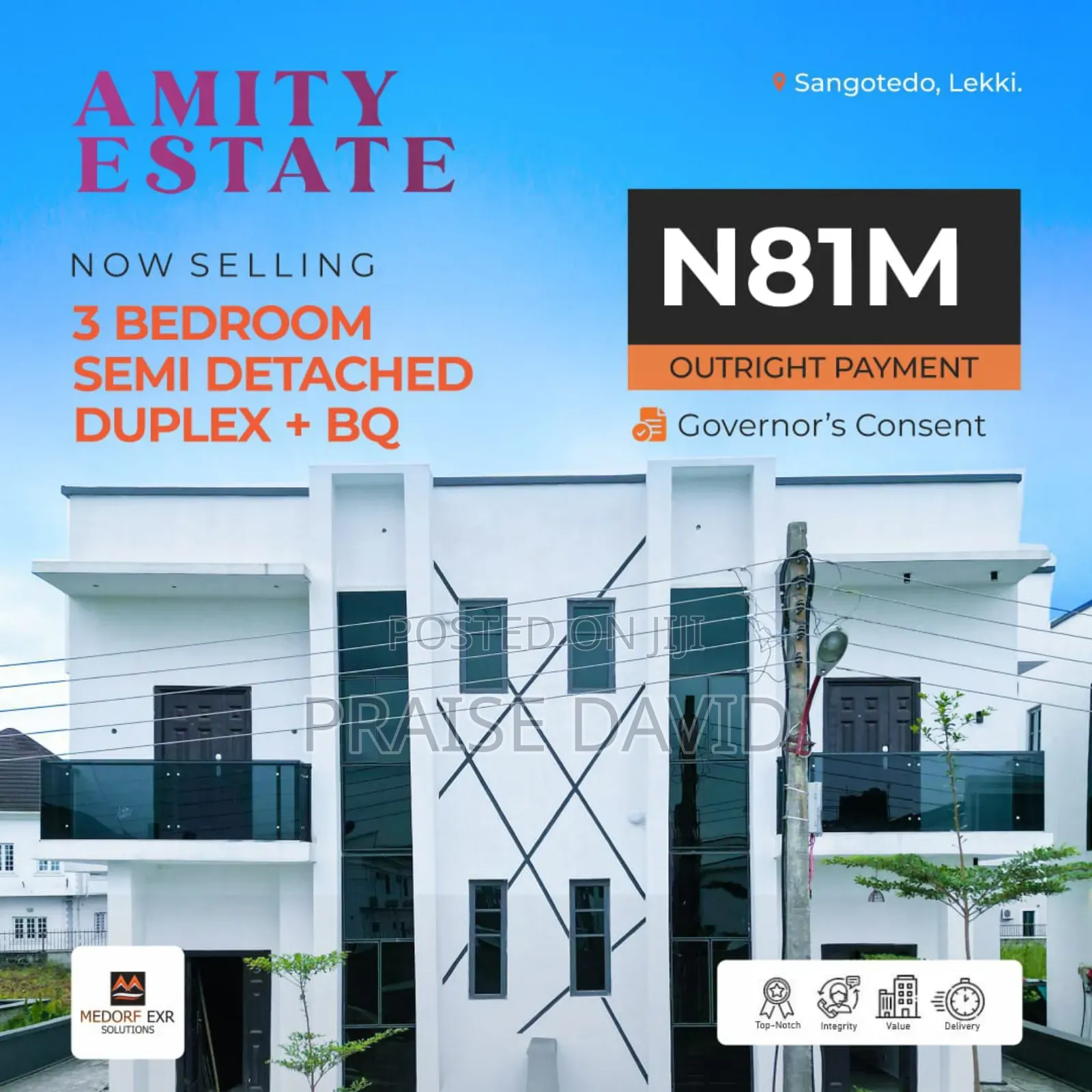 Furnished 3bdrm Duplex in Amity Estate, Lekki for sale