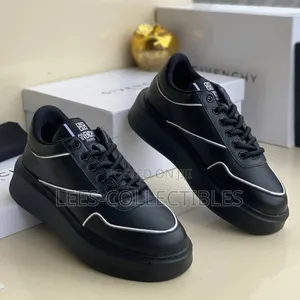 Top Quality Givenchy Black Leather Sneakers